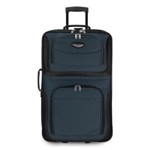 Expandable 25-Inch Navy Rolling Luggage