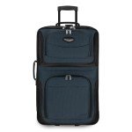 Expandable 25-Inch Navy Rolling Luggage
