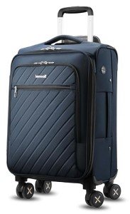 20 Inch Expandable Soft Sided Carry On Suitcase