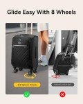 20 Inch Expandable Soft Sided Carry On Suitcase