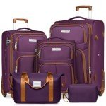 5-Piece Expandable Softside Luggage Set with Wheels