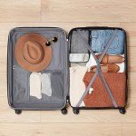 Light Blue 30-Inch Expandable Hardshell Suitcase