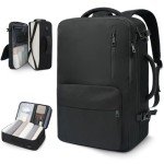 Prezon 35L Travel Backpack with USB Port, Black