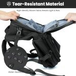 Prezon 35L Travel Backpack with USB Port, Black