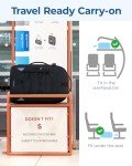 BAGSMART 17.3" Carry On Travel Backpack - Black