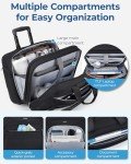 BAGSMART Wheeled Laptop Bag for Travel, 17.3