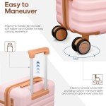 3-Piece UKEIN Hardside Luggage Set with Spinner Wheels