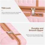 3-Piece UKEIN Hardside Luggage Set with Spinner Wheels