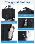 BAGSMART Wheeled Laptop Bag for Travel, 17.3