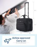 BAGSMART Wheeled Laptop Bag for Travel, 17.3