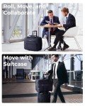 BAGSMART Wheeled Laptop Bag for Travel, 17.3