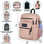 JanSport Black Laptop Backpack with Ergonomic Straps