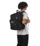 JanSport Black Laptop Backpack with Ergonomic Straps