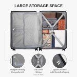 LEVEL8 Matte Hardside Luggage Set - 3 Pieces