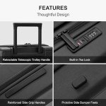 LEVEL8 Matte Hardside Luggage Set - 3 Pieces