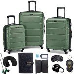 Samsonite Omni Army Green Luggage Spinner Set
