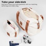 Coolife 3-Piece Hardside Luggage Set - White