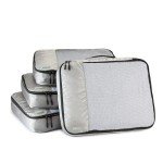 4 Piece Travel Luggage Organizer Cubes Set - Gray