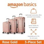 Rose Gold 3-Piece Hardshell Luggage Set
