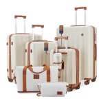 Expandable 4-Piece Luggage Set with USB Port