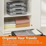 4 Piece Travel Luggage Organizer Cubes Set - Gray
