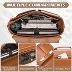 Vintage Leather Messenger Bag for 15.6” Laptop