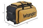 Wrangler Wesley Large 30-Inch Rolling Duffel Bag