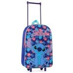 Disney Stitch Girls Foldable Trolley Suitcase 15”