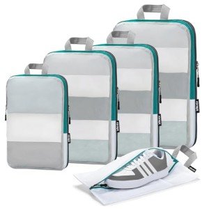 Travel Compression Packing Cubes with Mesh Design