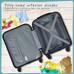 Coolife 5-Piece Kids Hardside Luggage Set