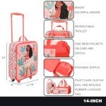 Moana Tropical Print 4-Piece Youth Luggage Set