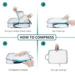 Travel Compression Packing Cubes with Mesh Design