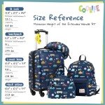Coolife 5-Piece Kids Hardside Luggage Set
