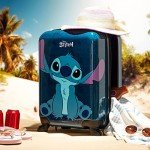 Disney Stitch Hard Shell Suitcase Set - Navy