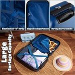 Disney Stitch Hard Shell Suitcase Set - Navy