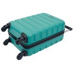 Wrangler 20" Teal Hardside Carry-On Spinner Luggage
