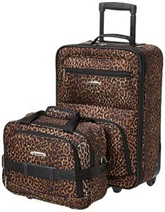 Leopard Print Softside Luggage Set - 2 Pieces