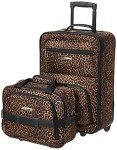 Leopard Print Softside Luggage Set - 2 Pieces
