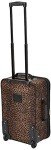 Leopard Print Softside Luggage Set - 2 Pieces