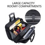 KROSER Rolling Laptop Bag for Travel and Business