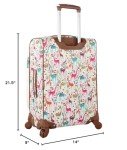 Lily Bloom 20" Expandable Carry-On Suitcase - Giraffe Park