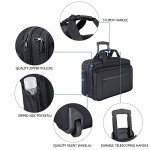 KROSER Rolling Laptop Bag for Travel and Business