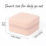 Compact PU Leather Travel Jewelry Organizer for Women