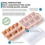 Travel Pill Organizer Set with Labels - 3 Pack