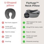 FlyHugz® Comfort Neck Travel Pillow – Ergonomic Design
