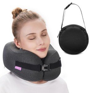 Compressed Memory Foam Neck Pillow for Travel