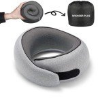 WANDER PLUS® Memory Foam Travel Neck Pillow - Grey