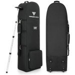DAREKUKU Soft-Sided Golf Travel Bag with Wheels
