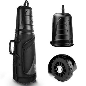 Durable Golf Travel Bag with Wheels and Hard Case