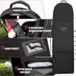 DAREKUKU Soft-Sided Golf Travel Bag with Wheels